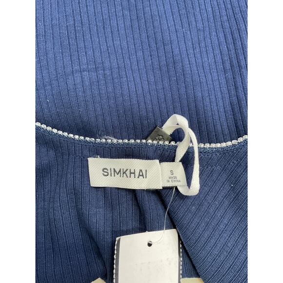 Simkhai 'Palma' Blue Scoop Neck Tank Top Size S - NWT - Picture 4 of 5